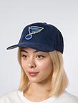 Бейсболка AMERICAN NEEDLE арт. 23022A-SLB Saint Louis Blues Corduroy Valin NHL (темно-синий)